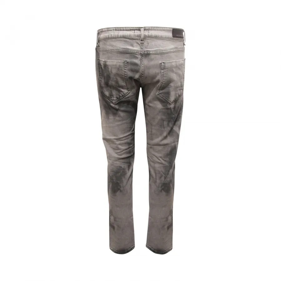 3869AU jeans uomo MESSAGERIE GREEN FLAG man delavè trousers