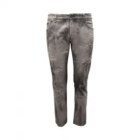 3869AU jeans uomo MESSAGERIE GREEN FLAG man delavè trousers