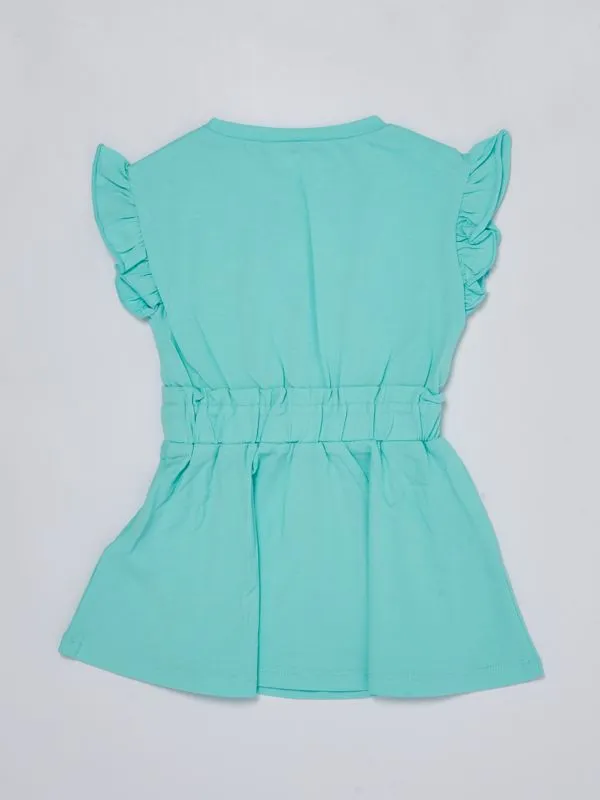 Abito bambina Liu Jo in jersey stretch Menta