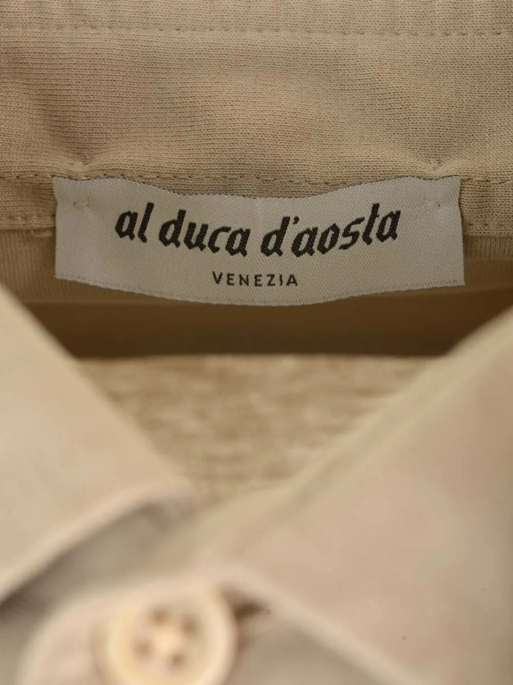   Al Duca D'aosta  Camicia in maglia beige  