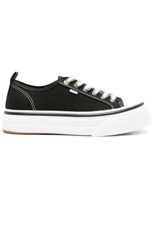 AMI Calzature,Sneakers Sneakers Sn1980 in tela di cotone nero 