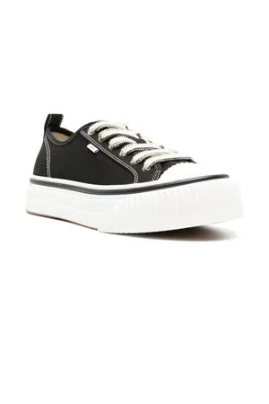 AMI Calzature,Sneakers Sneakers Sn1980 in tela di cotone nero 