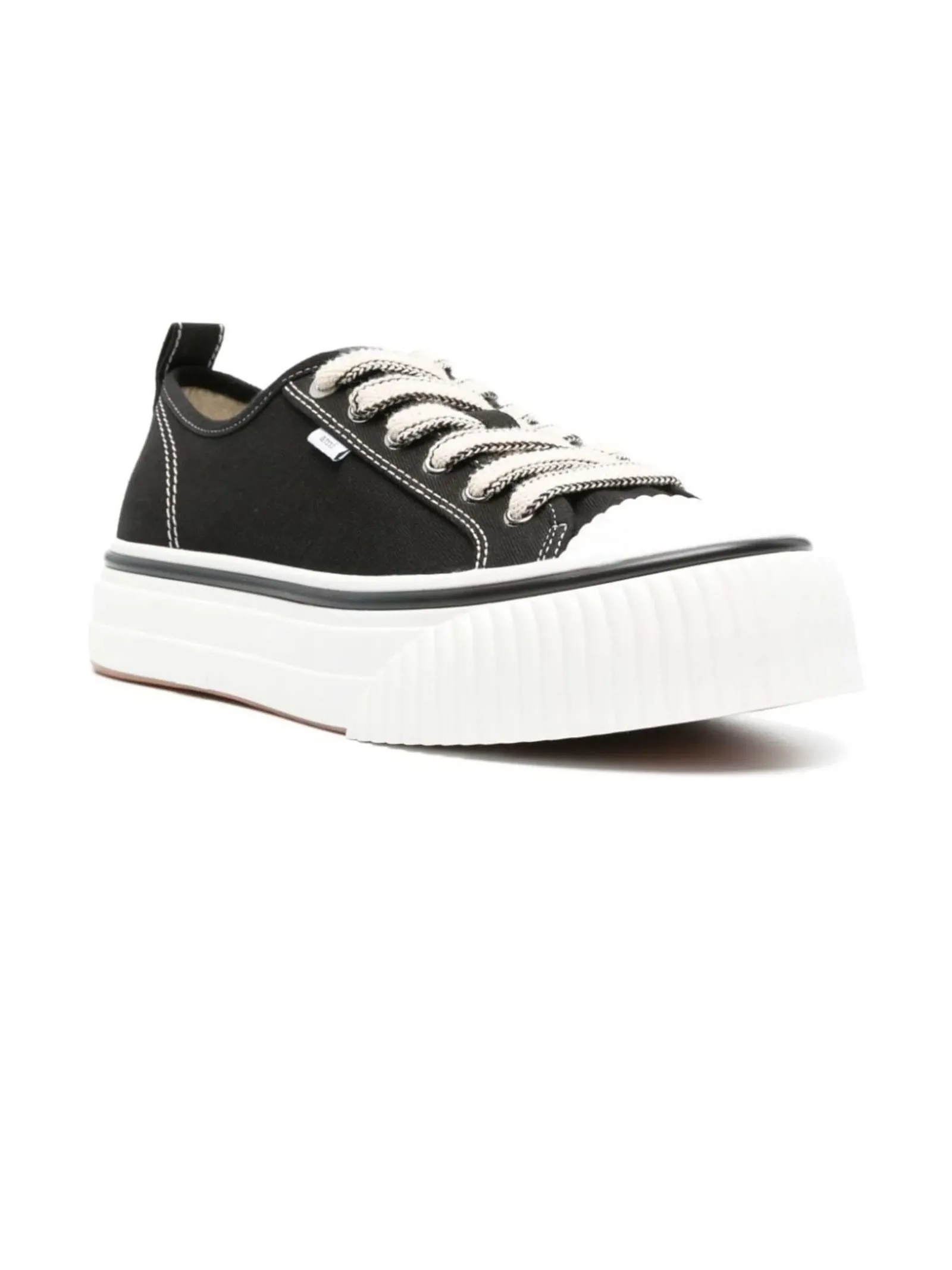 AMI Calzature,Sneakers Sneakers Sn1980 in tela di cotone nero 