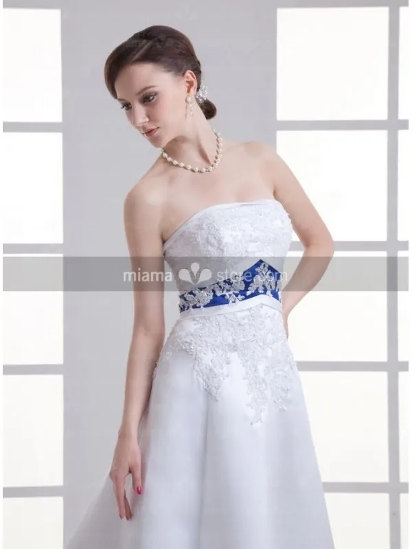 ASTRID - A-line Strapless Empire waist Chapel train Wedding dress