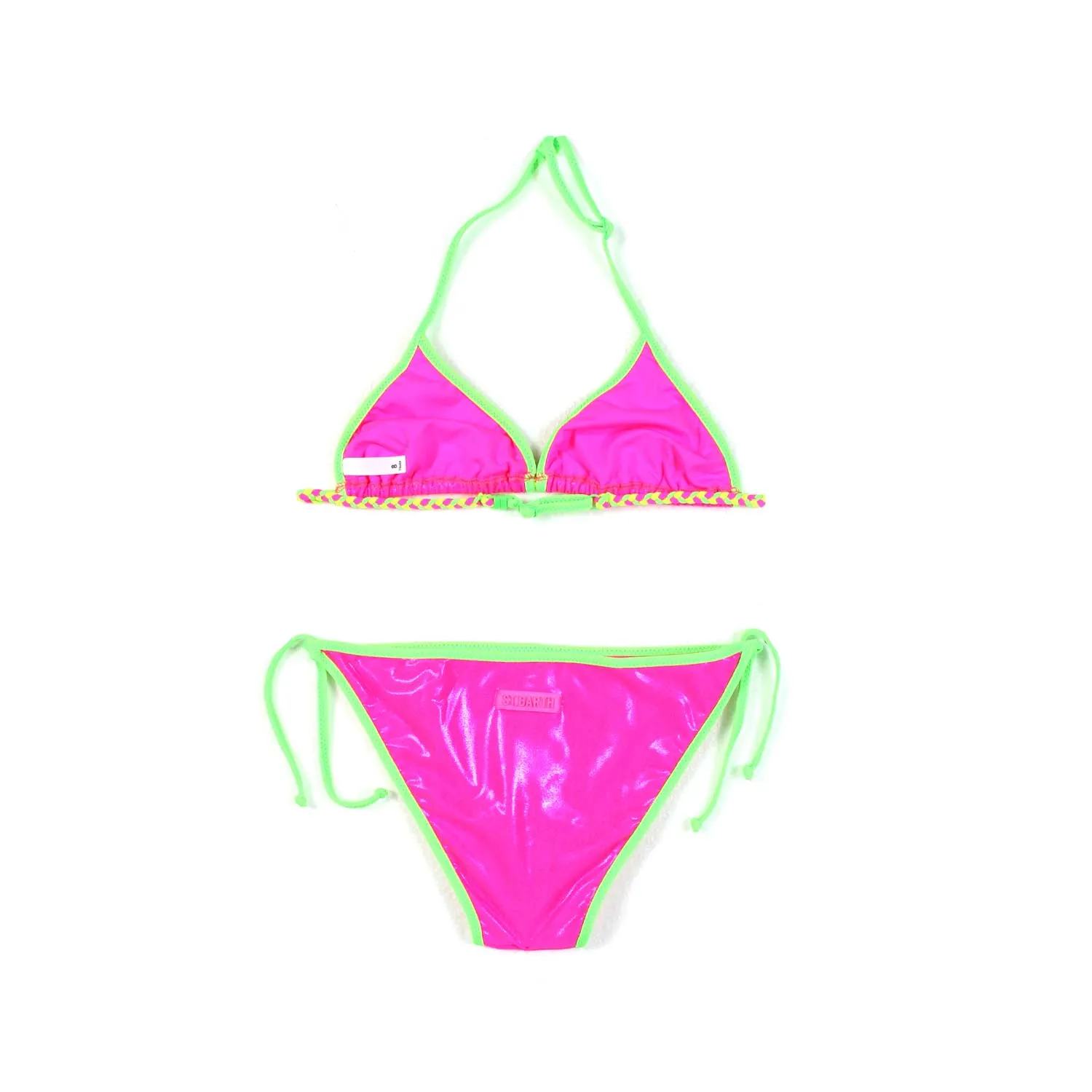 Bikini Holly Fucsia Perlato E Verde Fluo