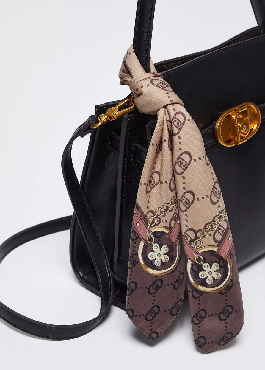 Borsa Mano Foulard Nero Liu Jo