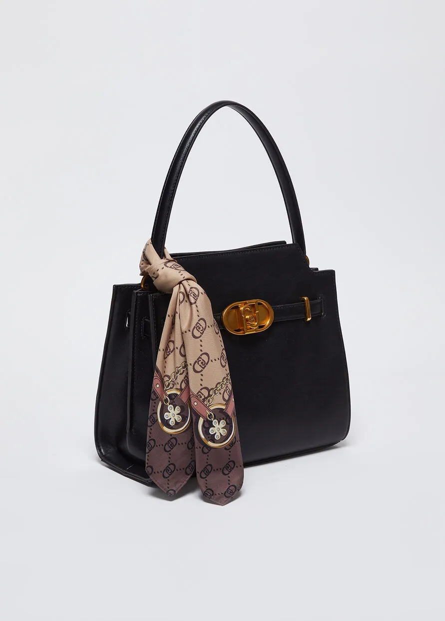 Borsa Mano Foulard Nero Liu Jo