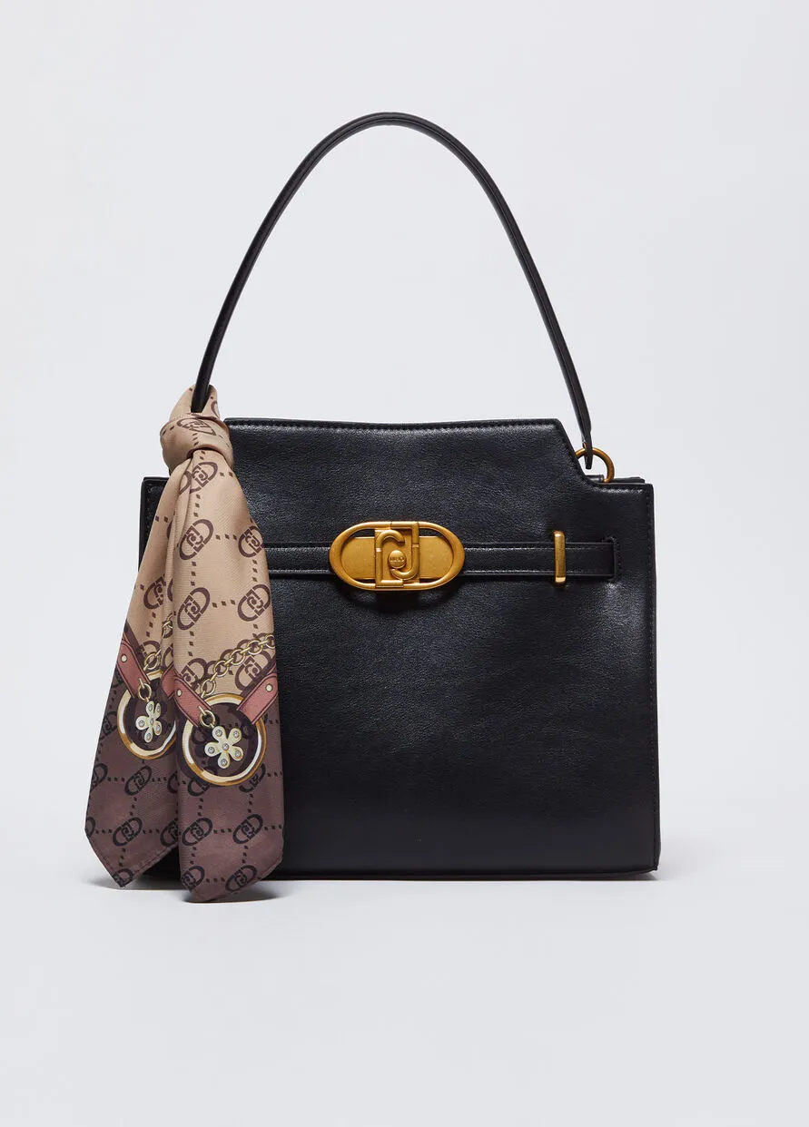 Borsa Mano Foulard Nero Liu Jo