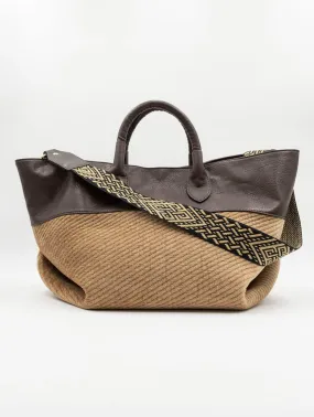 Borsa Marlene Stone Via Mail Bag Marrone e Beige