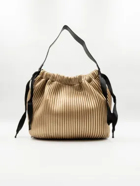 Borsa Zaino Fri-Yay in Eco Pelle Plissè Oro