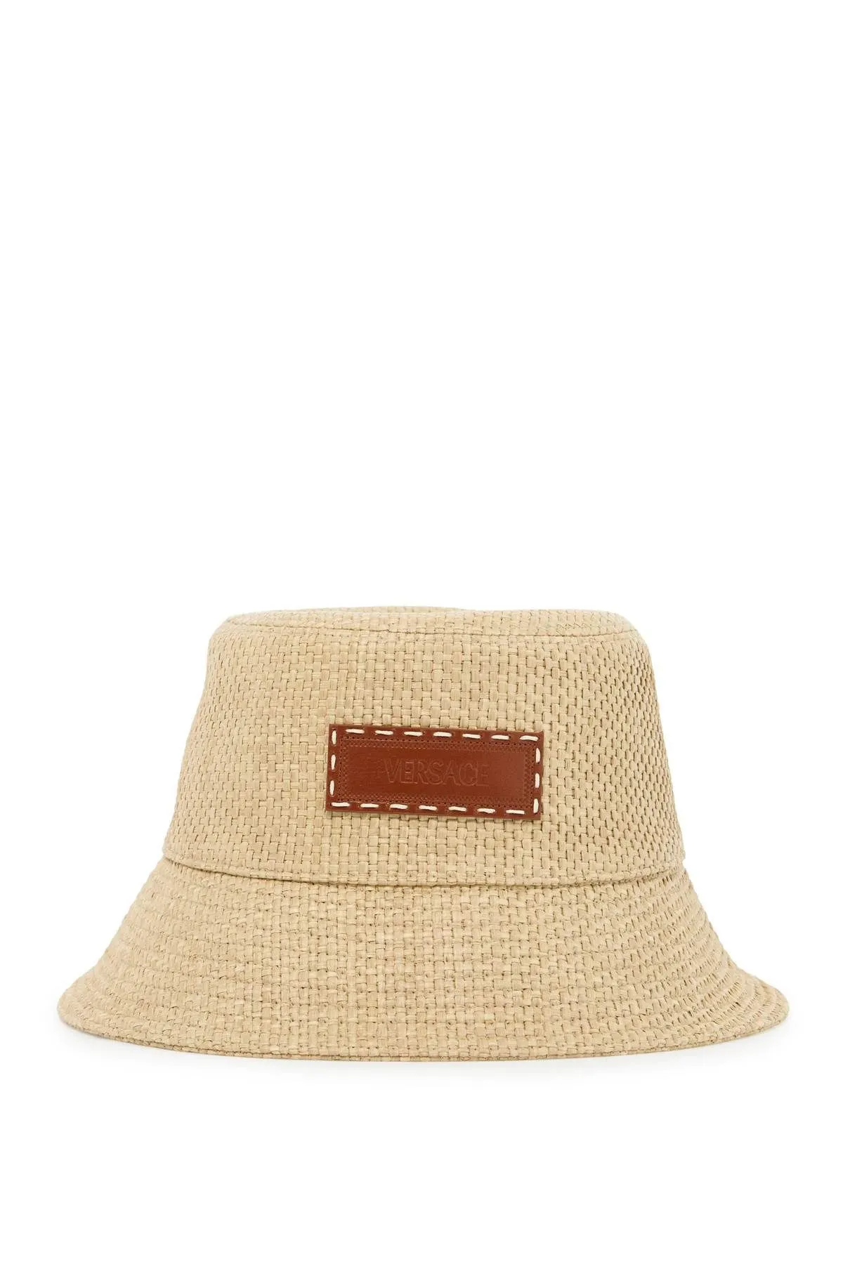 Cappello bucket in rafia