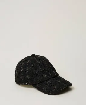 Cappello da baseball bouclé con logo