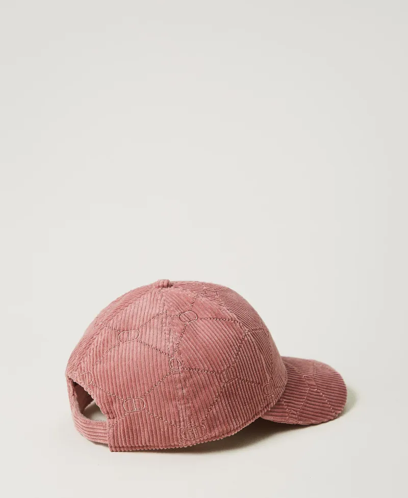 Cappello da baseball in velluto con Oval T