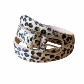 Cintura Donna in Vera Pelle di Cavallino Animalier Made in Italy