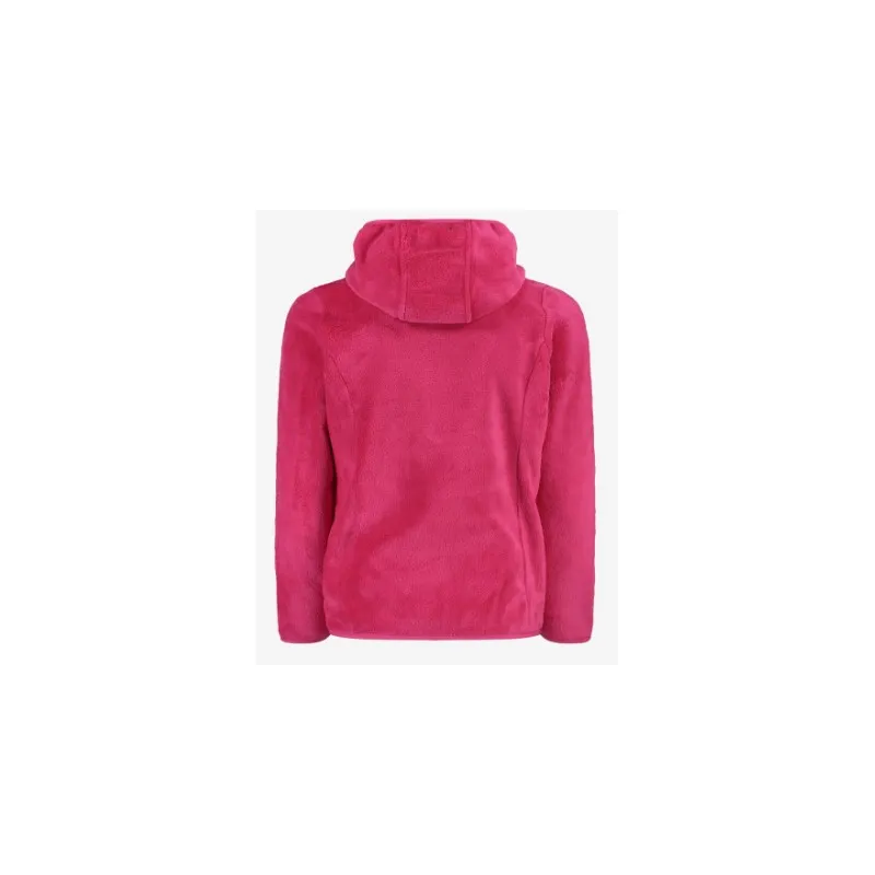 Cmp Kid G Jacket Fix Hood Orsetto Zip Capp Fuxia Junior Bimba