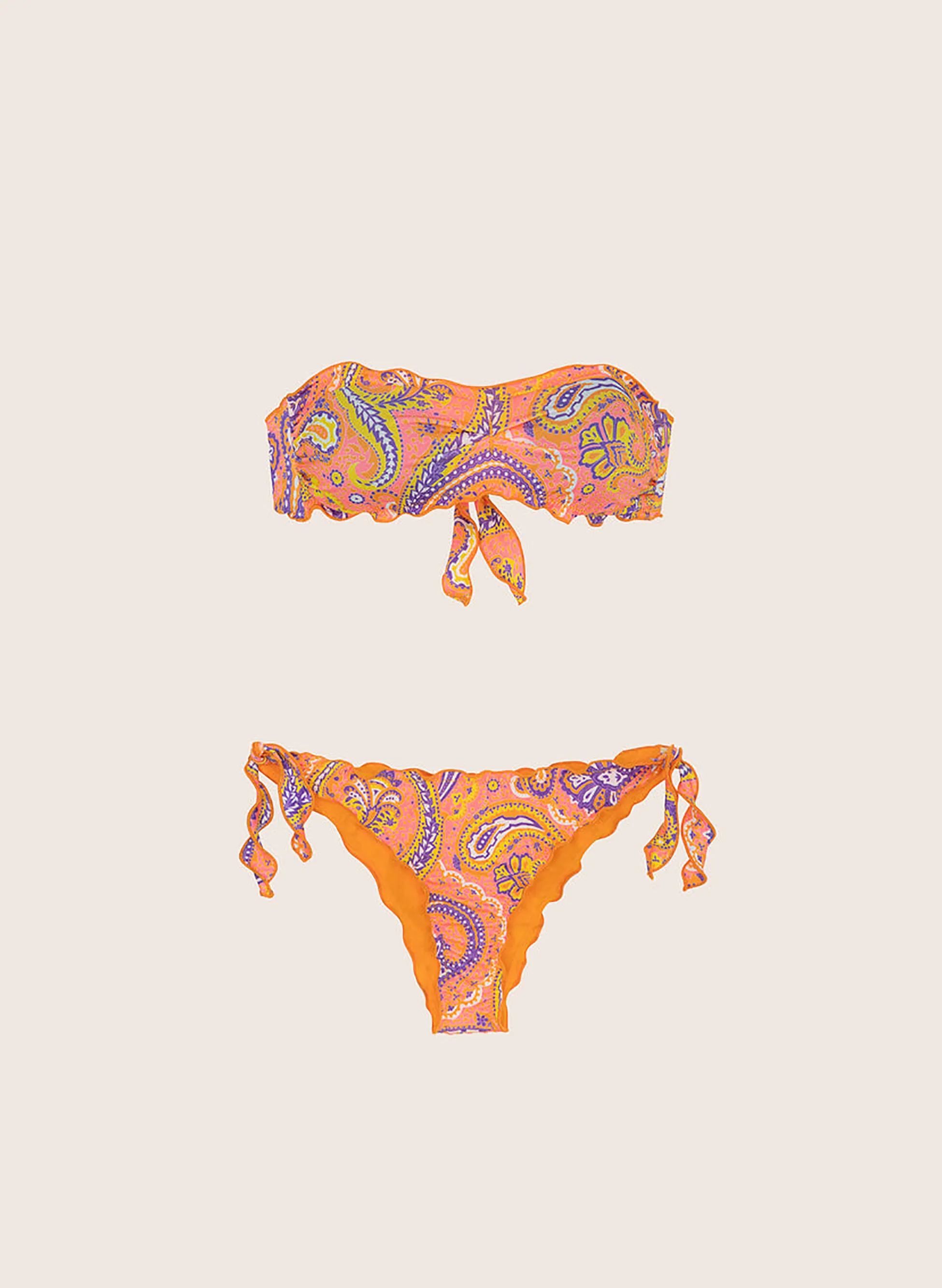 costume bikini fascia e slip frou frou sunrise