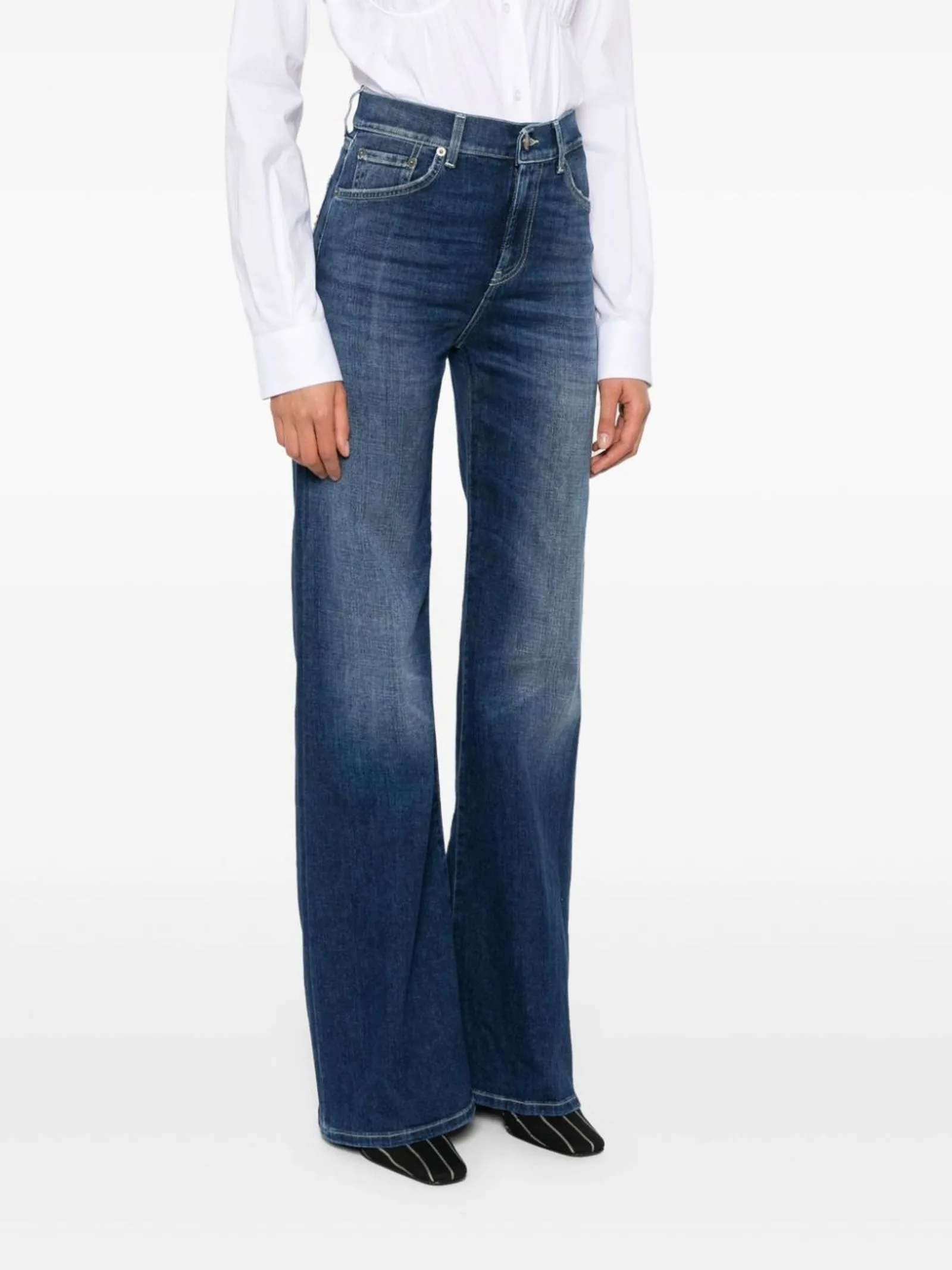 DONDUP Abbigliamento,Jeans Jeans Amber in misto cotone blu 