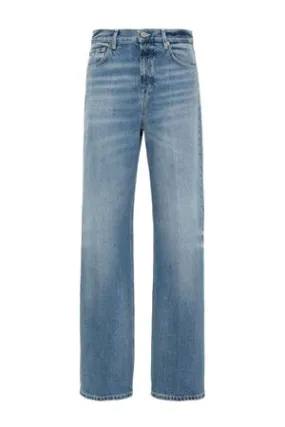 DONDUP Abbigliamento,Jeans Jeans Francine in cotone denim blu chiaro 