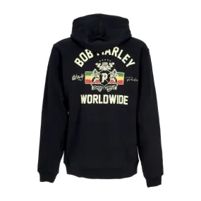 felpa cappuccio uomo heritage hoodie x bob marley BLACK