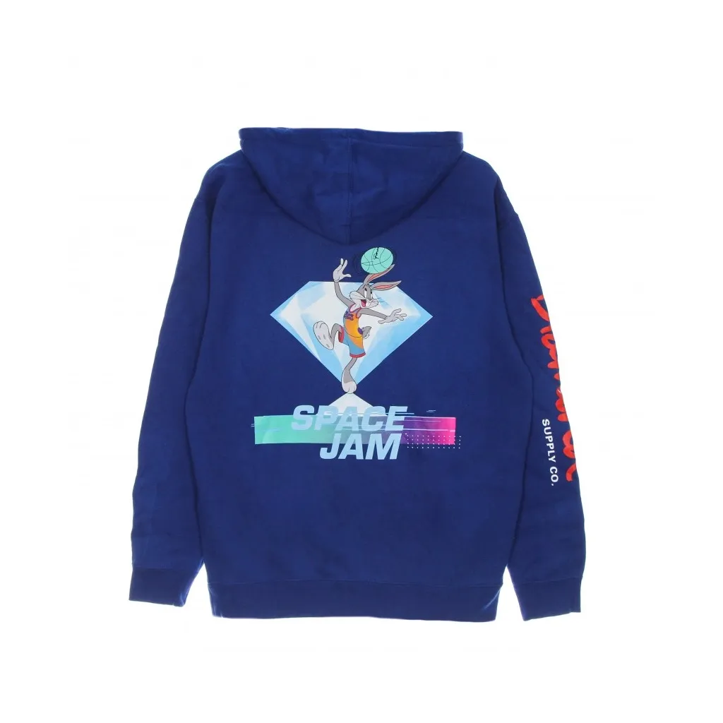 felpa cappuccio uomo hook shot hoodie x space jam 2 ROYAL BLUE