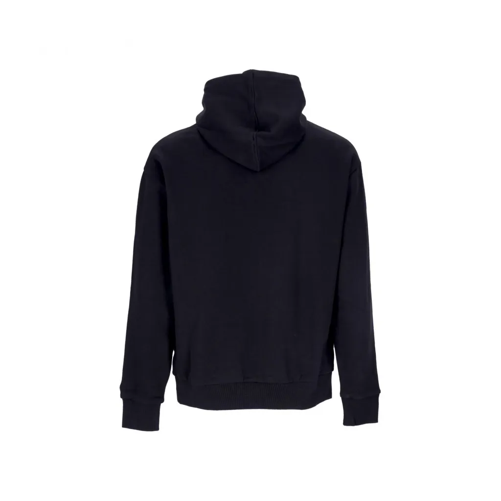 felpa cappuccio uomo mlb half logo oversized hoodie neyyan BLACK