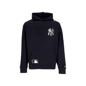 felpa cappuccio uomo mlb half logo oversized hoodie neyyan BLACK