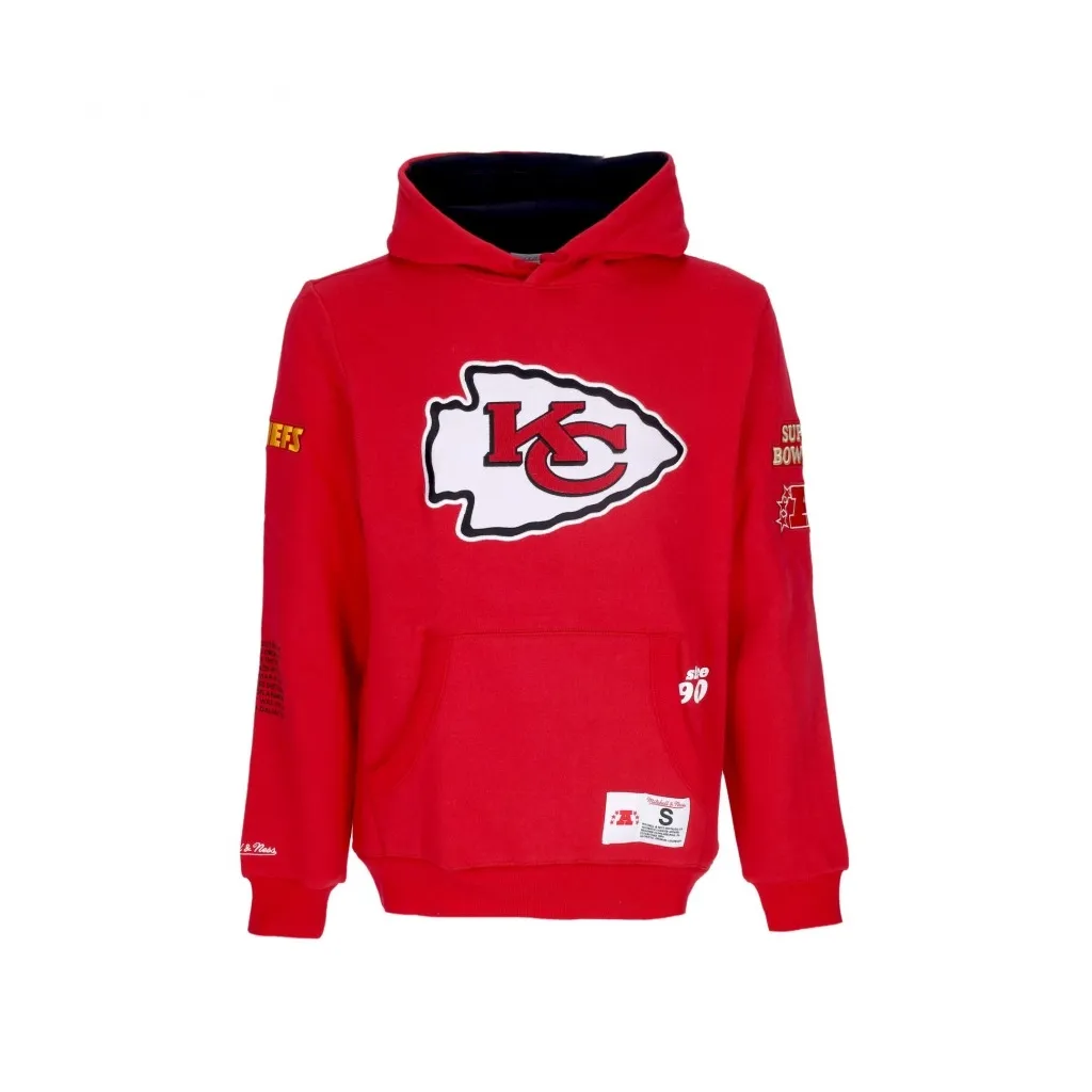 felpa cappuccio uomo nfl team origins fleece hoodie kanchi SCARLET