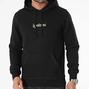 Felpa con cappuccio Wave Nero Oro
