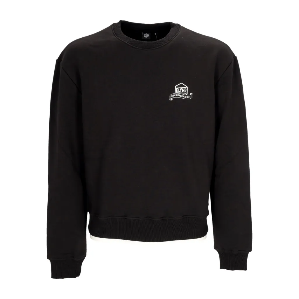 felpa girocollo uomo 10 years crewneck BLACK