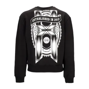 felpa girocollo uomo 10 years crewneck BLACK