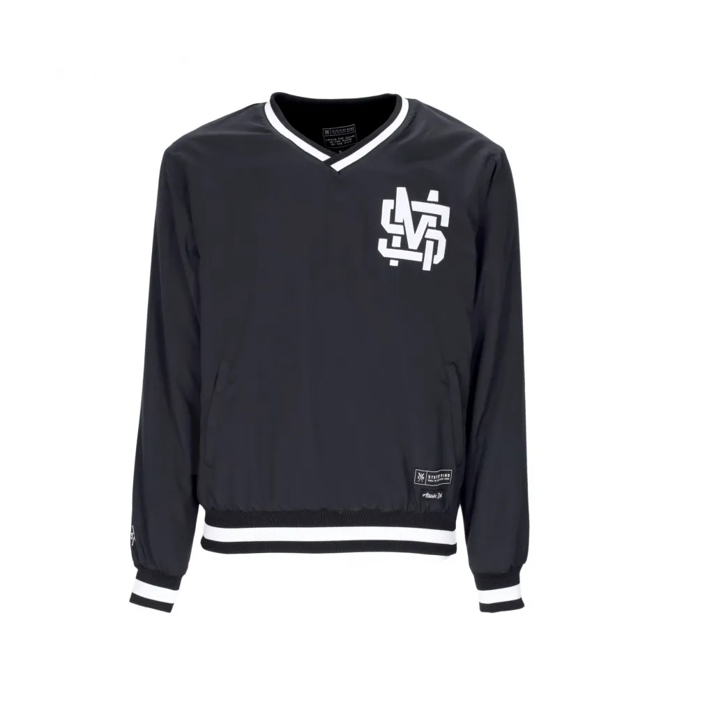 felpa tipo hockey uomo monogram baseball pullover BLACK