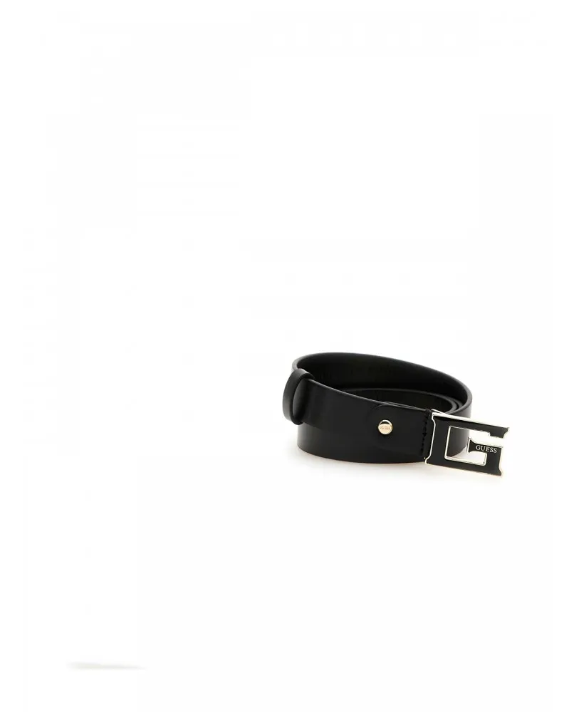 GUESS BW7780 cinta stretta pelle belt cintura donna nerol logo G