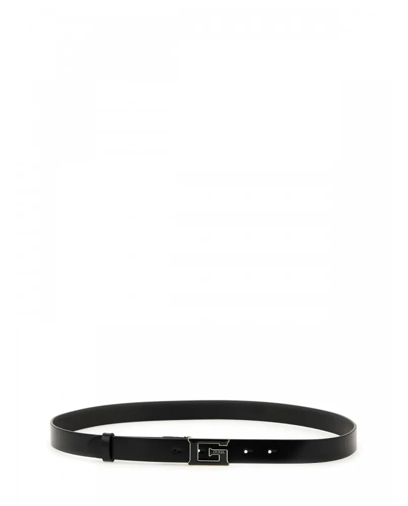 GUESS BW7780 cinta stretta pelle belt cintura donna nerol logo G