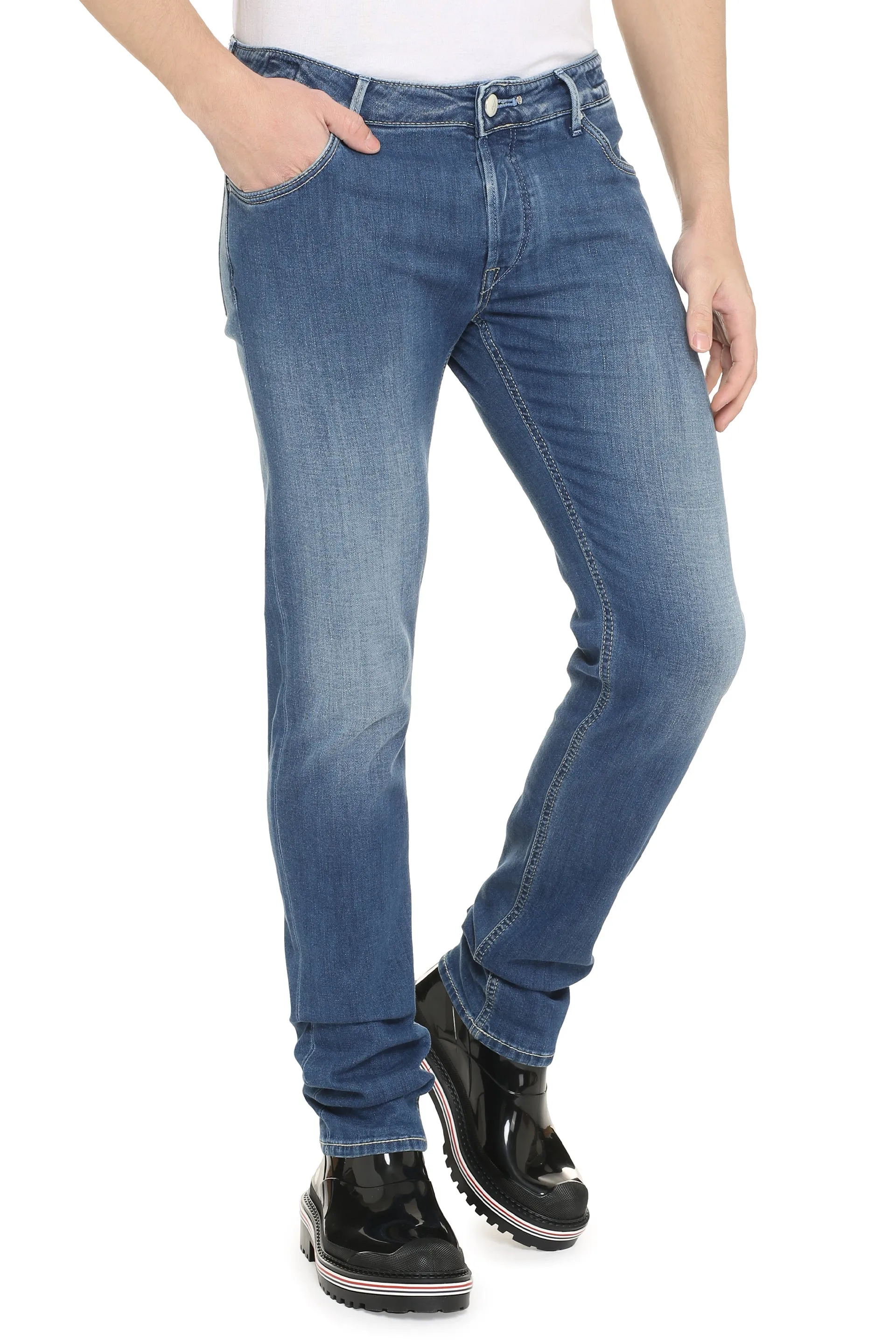 HANDPICKED Jeans straight leg a 5 tasche