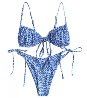 Il bikini della fasciatura della fasciatura delle donne spinge verso lalto i bikini brasiliani del costume da bagno della ragaz