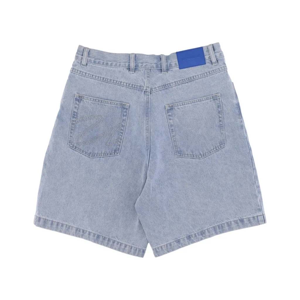 jeans corto uomo giga shorts LIGHT BLUE DENIM