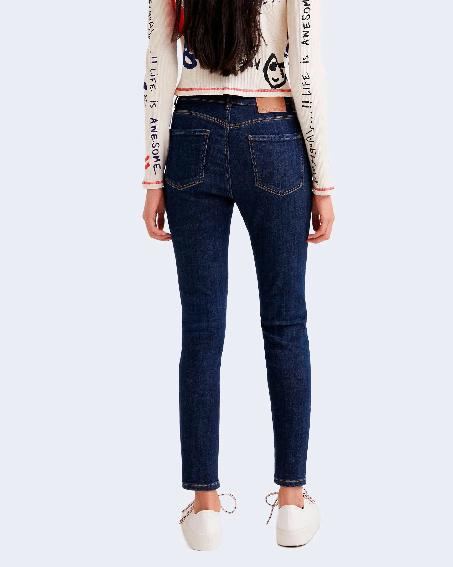 Jeans skinny Desigual denim basic core Denim scuro