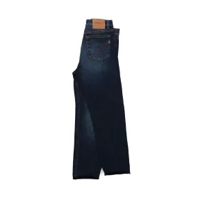 Jeans Slim Fit Blu Scuro Bambino E Ragazzo