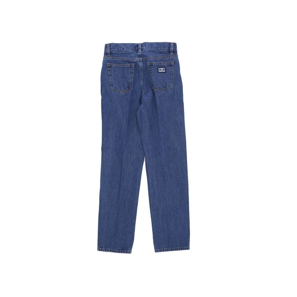 jeans uomo bender denim pant STONEWASH INDIGO