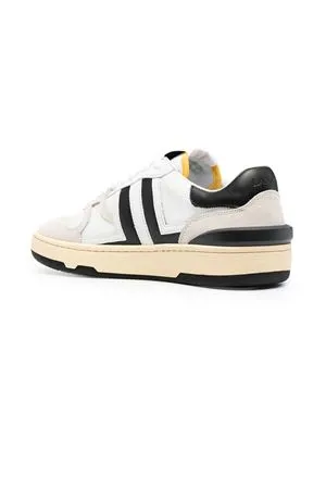 LANVIN Calzature,Sneakers Sneakers Clay in pelle e mesh bianca 