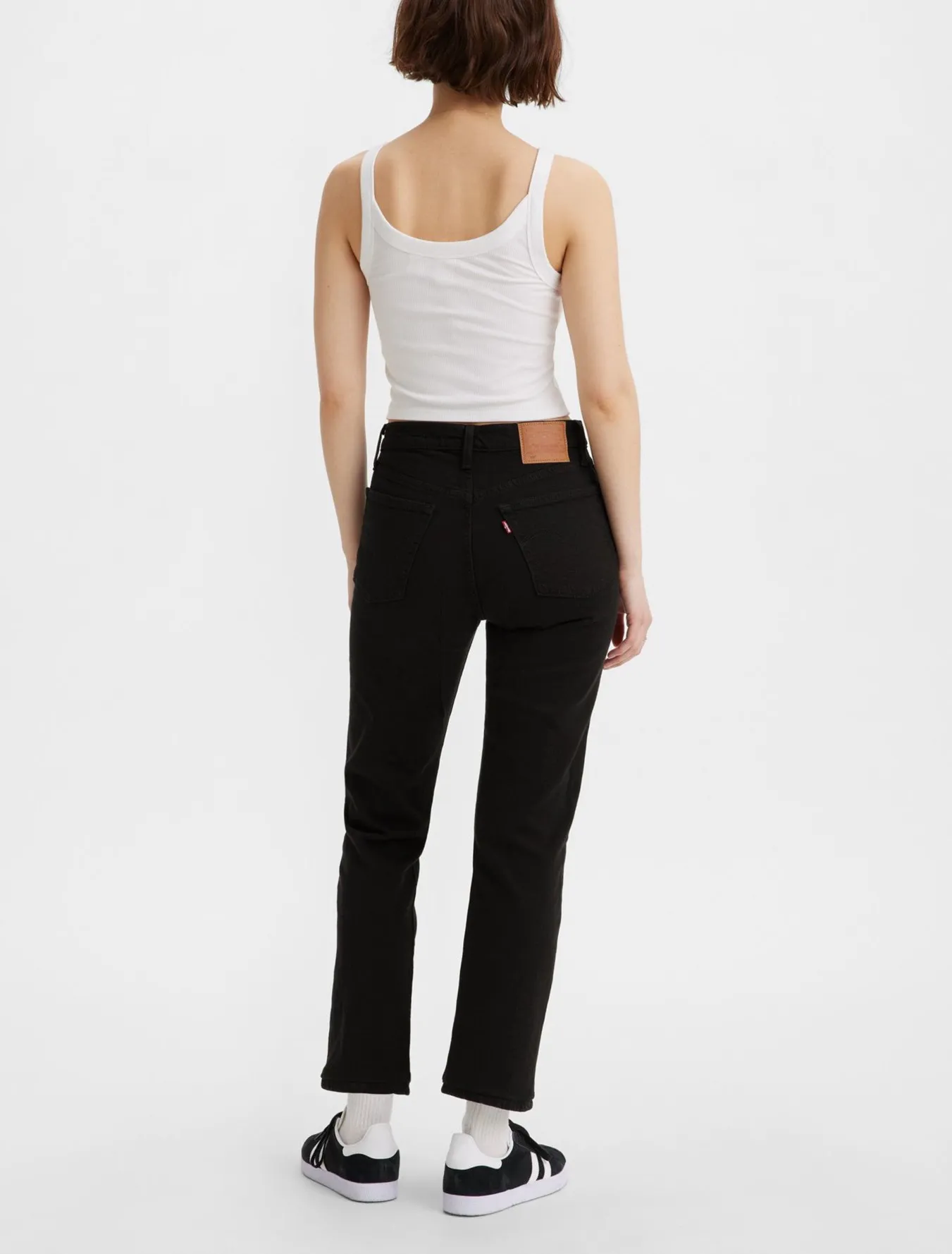 Levi’s Womens 501 Original Cropped Jeans Black Sprout