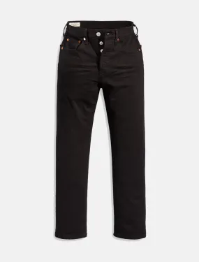 Levi’s Womens 501 Original Cropped Jeans Black Sprout