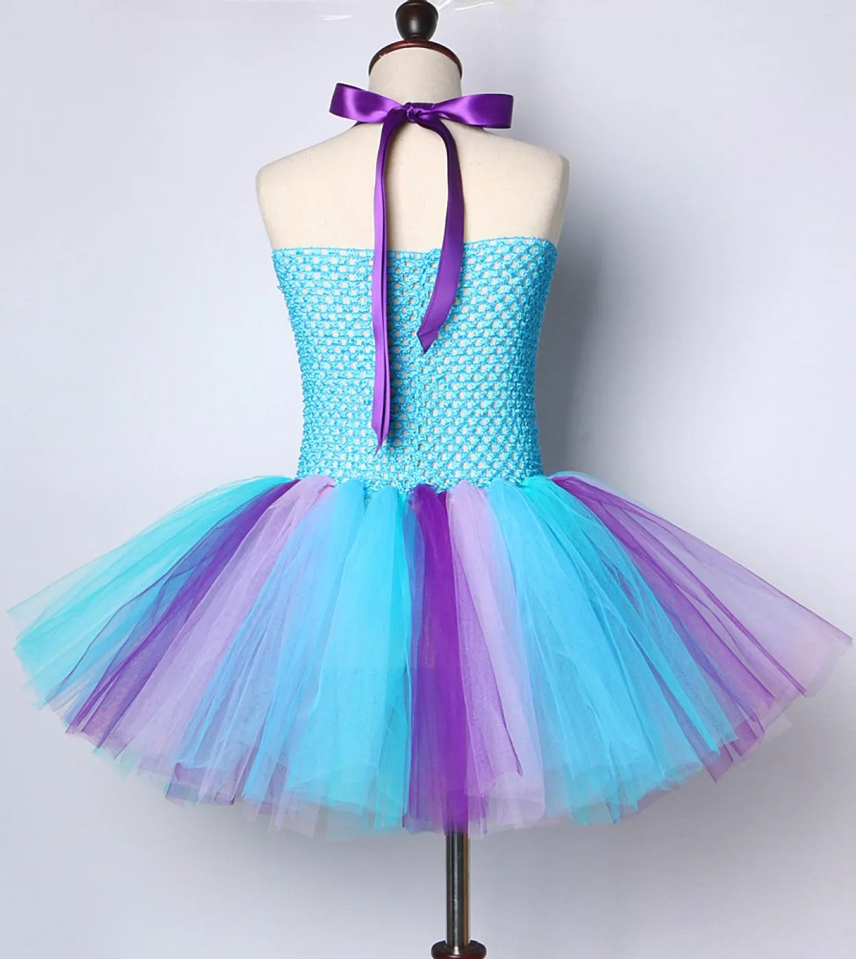 Little Mermaid Tutu Dress Outfit For Girls Princess Sea Maid Abiti per bambini Festa di compleanno Costume Baby Girl Toddler C