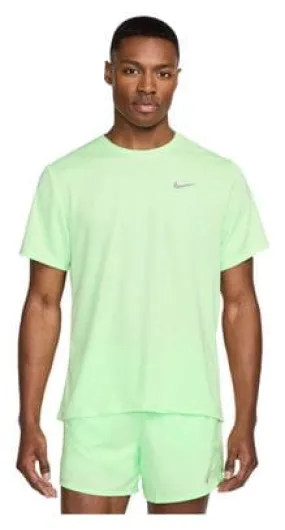 Maglia a manica corta Nike Miler Verde Uomo