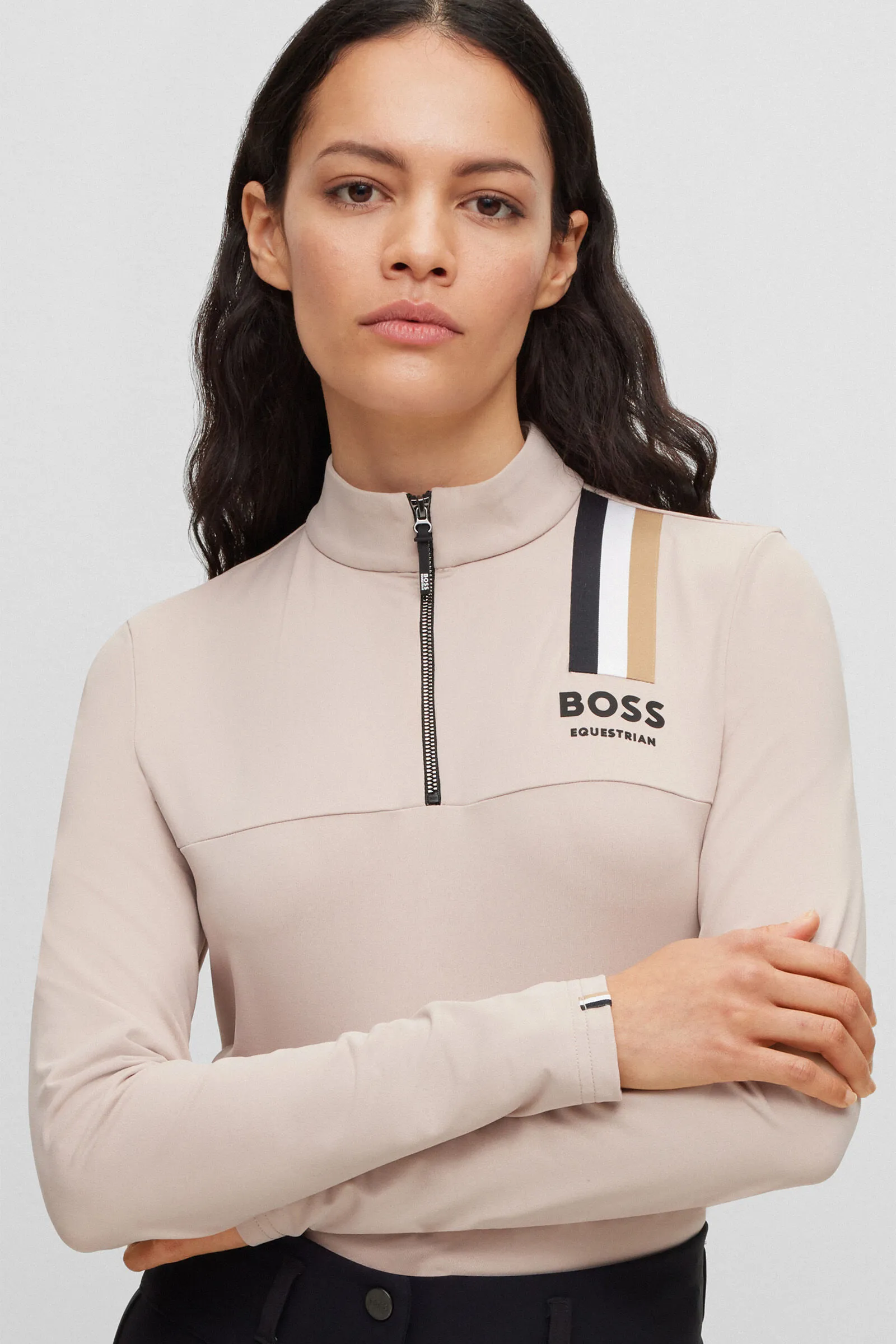 Maglia da allenamento Boss Lia Signature Stripe da donna