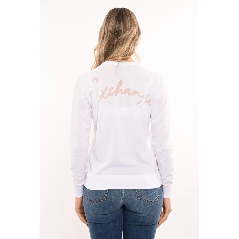 Maglia donna in filo con logo A-X