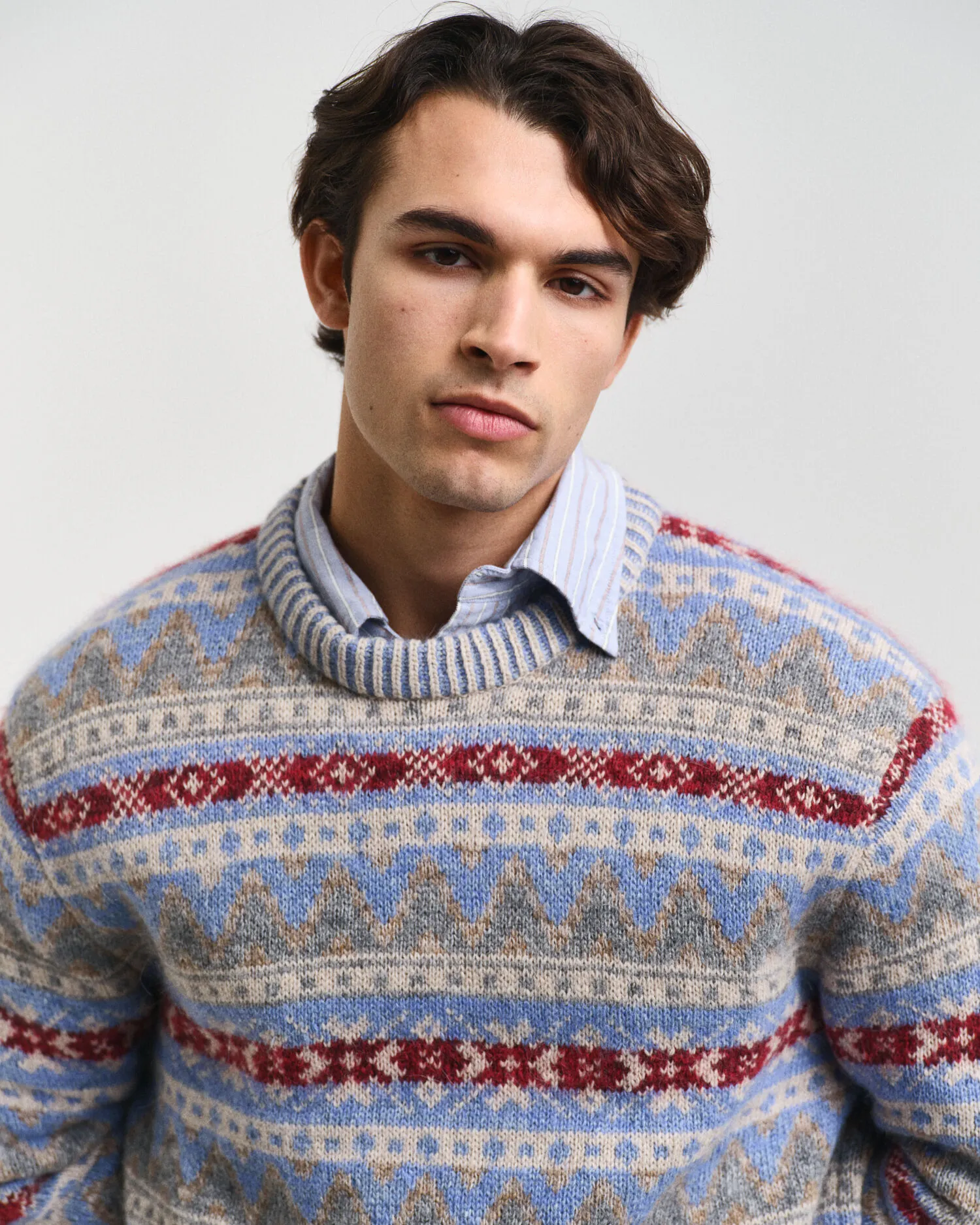 Maglia girocollo Fair Isle    