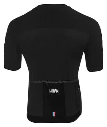 Maglia manica corta LeBram Allos nera vestibilità slim