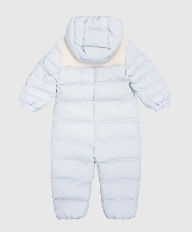 Moncler ENFANT Piumino blu da bambino Indro con logo J29511G0000154A811824