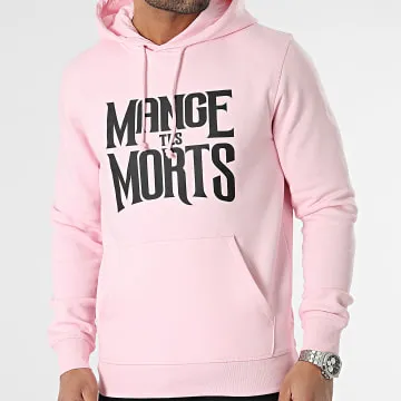MTM Felpa con cappuccio rosa nero